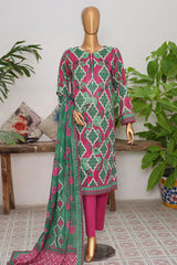 Vital Prints By HZ Unstitched 3 Piece Digital Printed Lawn Suit-VPS-09-UNS