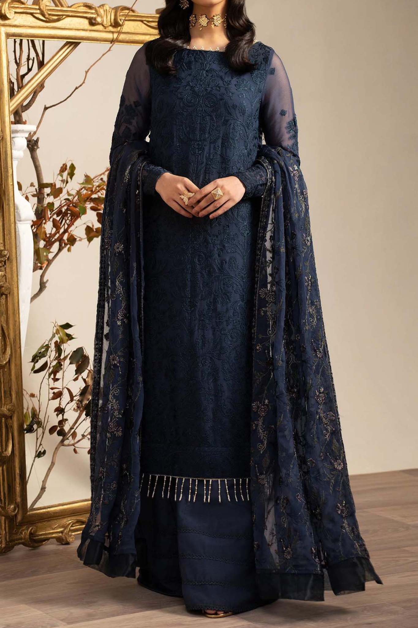 Naqsh by Zarif Unstitched 3 Piece Festive Formals Collection'2023-ZRN-08-Jessy
