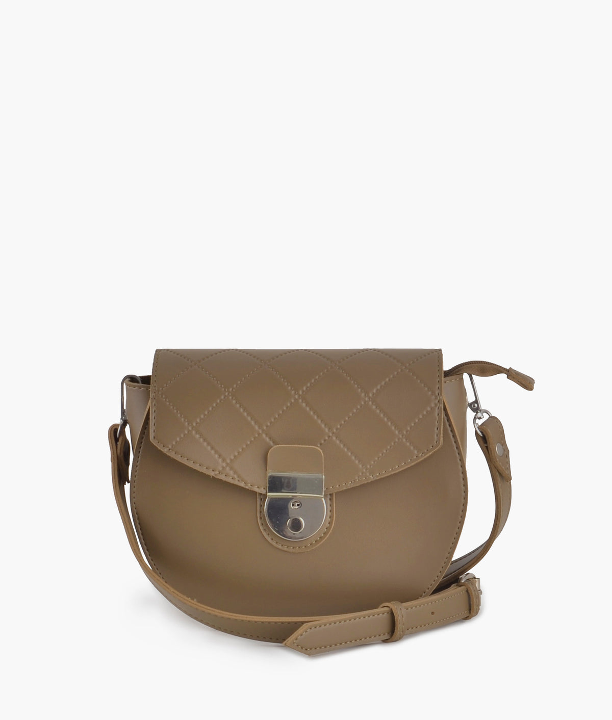 RTW Creation - Coffee saddle bag with front lock