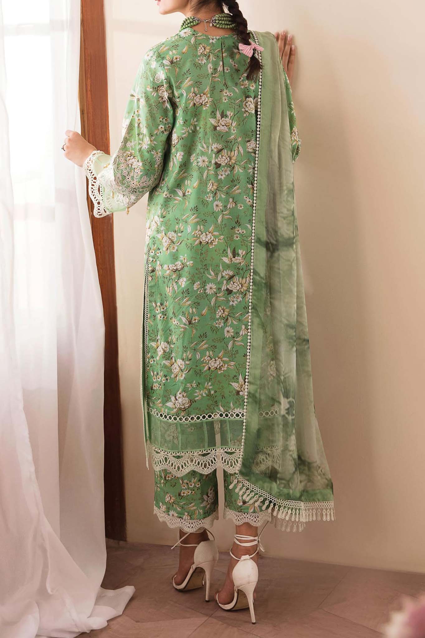 Afrozeh Printskari Unstitched 3 Piece Summer Lawn Collection'2023-ALV4-09