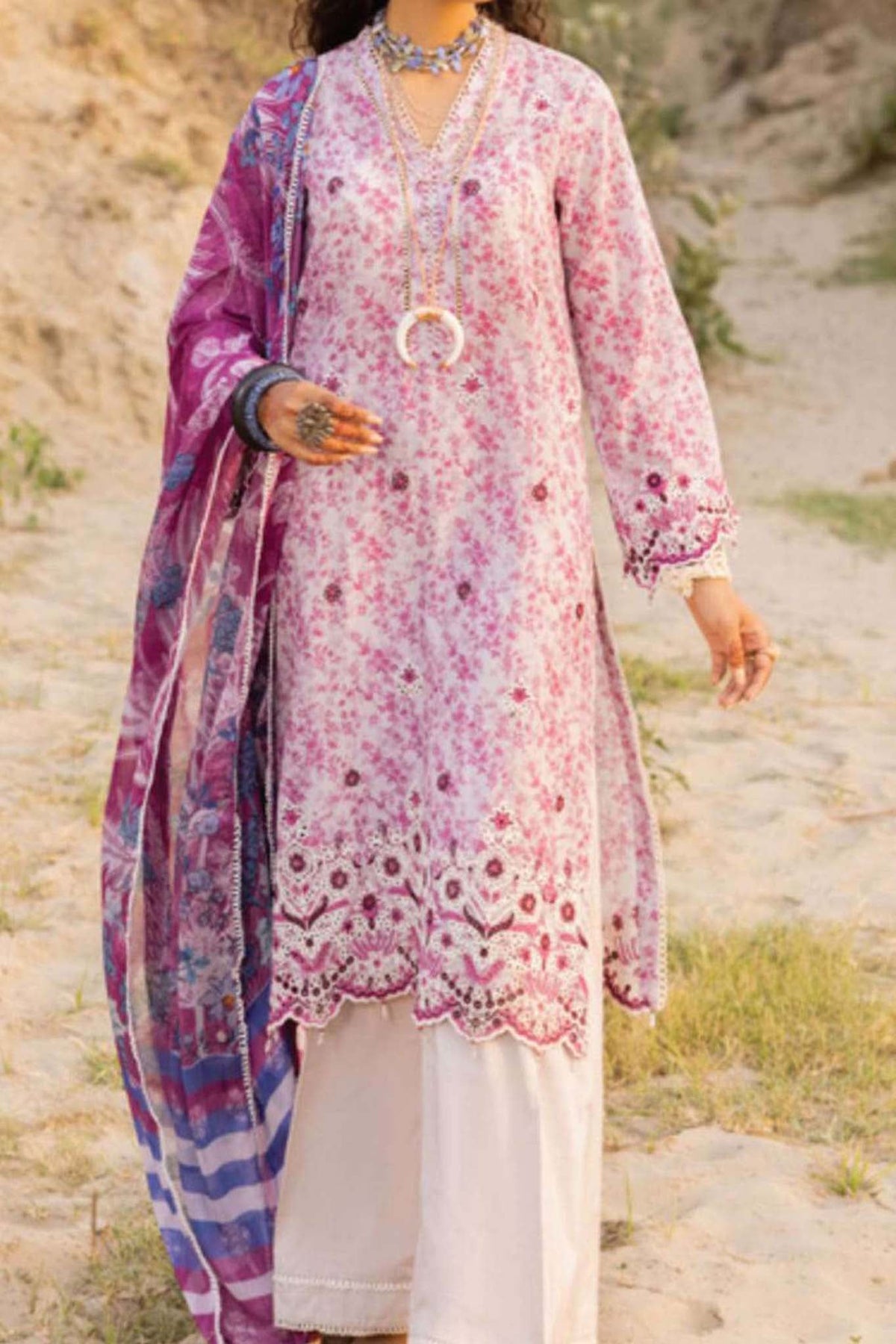 Adan's Libas Printkari Unstitched 3 Piece Lawn Collection'2023-A-10