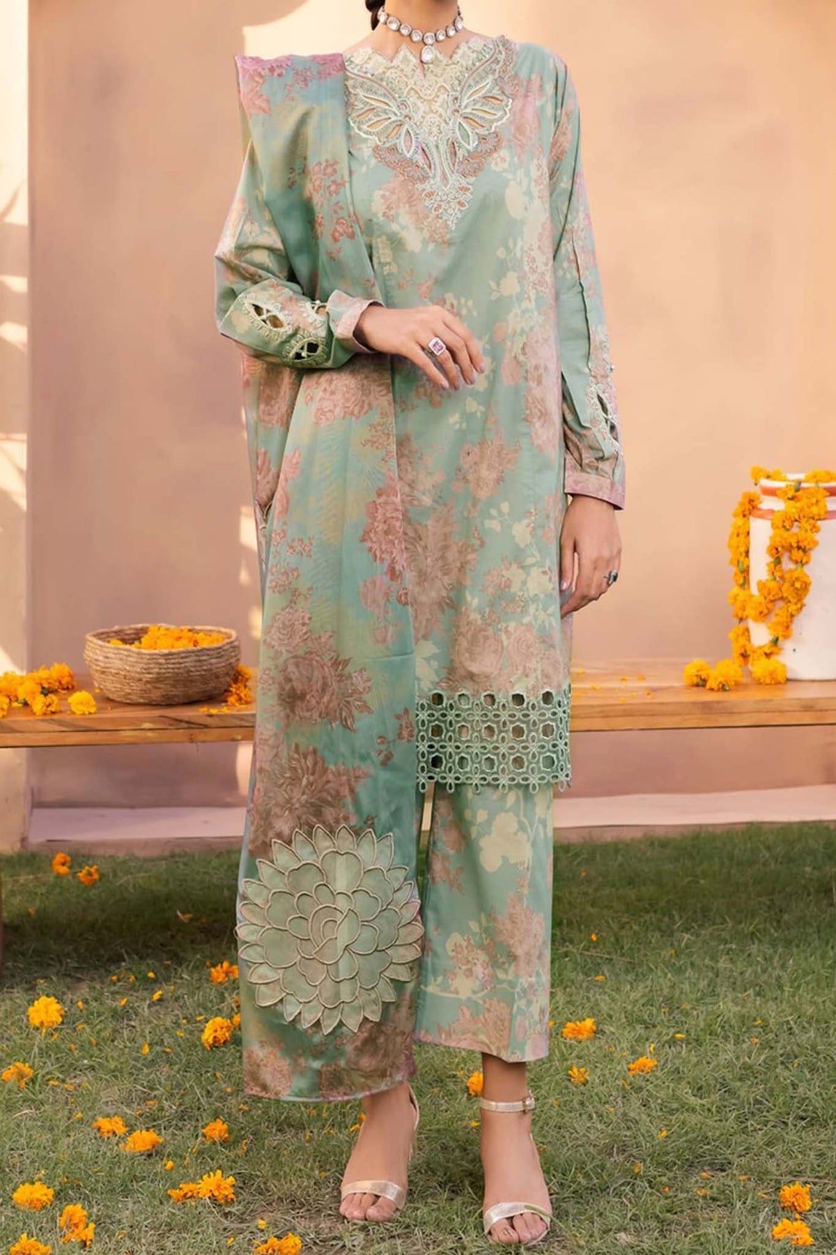 Aashiyan by Iznik Unstitched 3 Piece Festive Lawn Collection'2023-AL-11-Afra