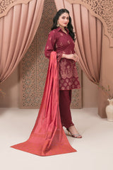 Jana By Tawakkal Unstitched 3 Piece Broshia Banarsi Lawn Suit-D-2731