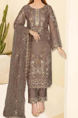 Kashish by Ramsha Unstitched 3 Piece Weightless Chiffon Vol-01 Suit-k-108