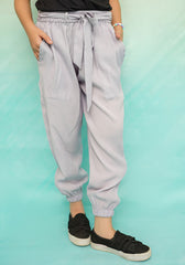 Ochre Clothing Bottoms Collection'2025-Cotton Crepe Jogger Pants