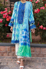 Zaha Unstitched 3 Piece Festive Lawn Suit-ZF23-10
