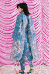 Rinesa by Ayzel Unstitched 3 Piece Lawn Vol-03 Suit-AZL-13-Posy