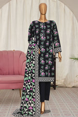 Vital Prints By HZ Unstitched 3 Piece Digital Printed Lawn Suit-VPS-08-UNS