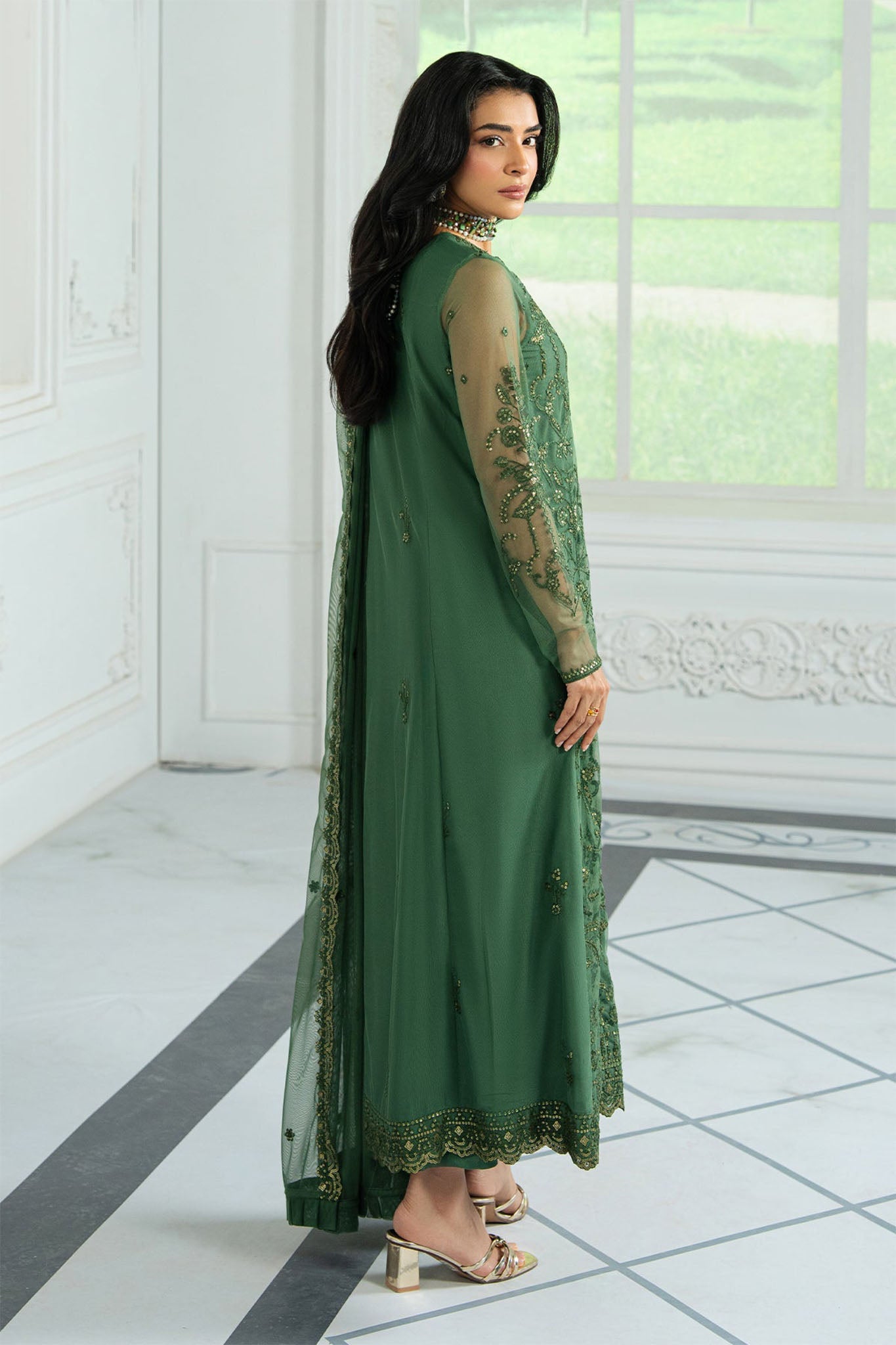 Inara By Zarif Unstitched 3 Piece Formals Collection'2025-ZRI-07-Aslaan