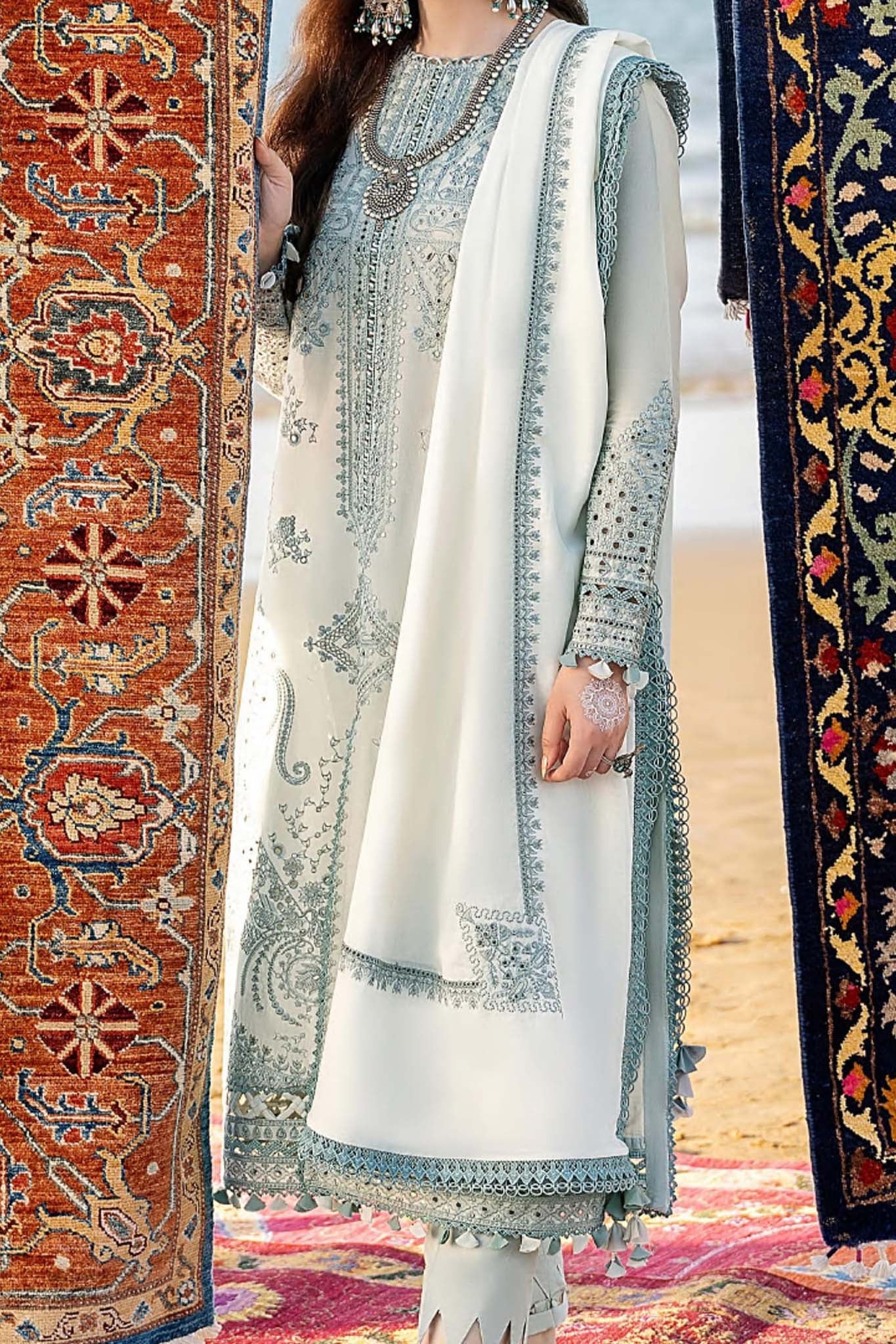 Shahkaar by Jazmin Unstitched 3 Piece Eid Festive Lawn Collection'2023-07-Roshan