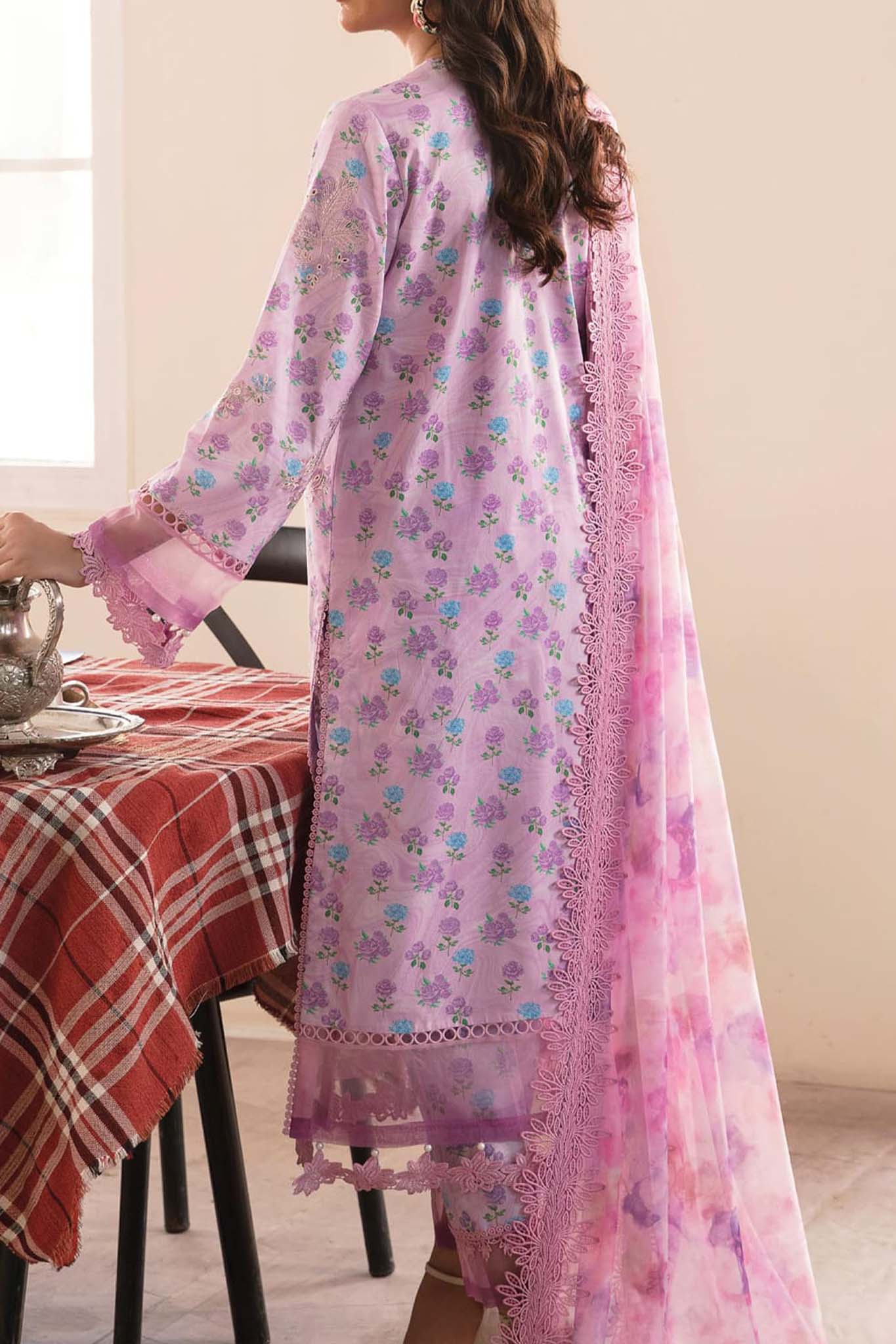 Afrozeh Printskari Unstitched 3 Piece Summer Lawn Collection'2023-ALV4-08