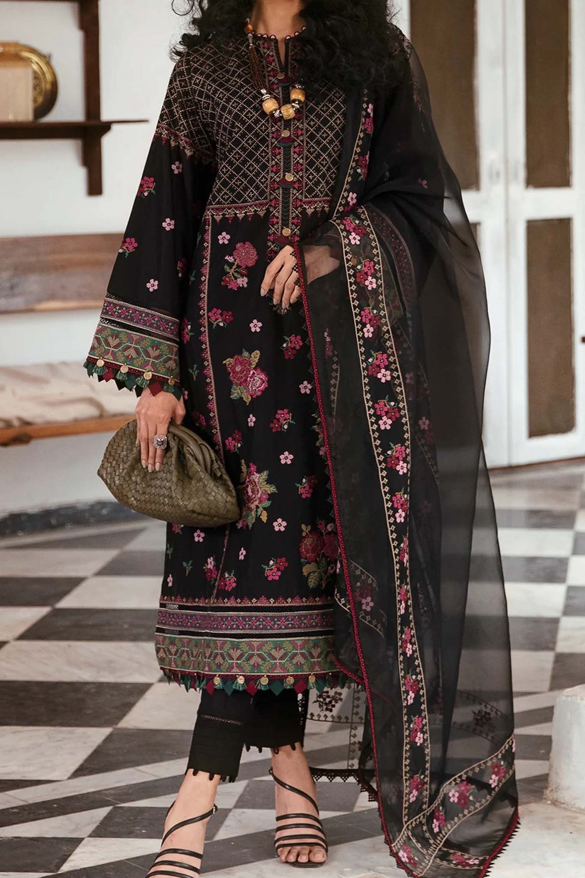 Iris by Jazmin Unstitched 3 Piece Spring Summer Lawn Collection'2023-09-Florin B