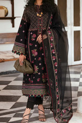 Iris by Jazmin Unstitched 3 Piece Spring Summer Lawn Collection'2023-09-Florin B