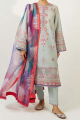 Coco by Zara Shahjahan Unstitched 3 Piece Lawn Vol-02 Suit-ZSC-07-B