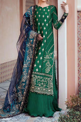 Maria B Sateen Unstitched 3 Piece Fall Suit-CST-11