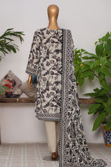 Vital Prints By HZ Unstitched 3 Piece Digital Printed Lawn Suit-VPS-07-UNS