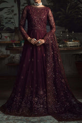 La Rosella by Zarif Unstitched 3 Piece Luxury Formals Collection'2023-ZLR-06-Carmine