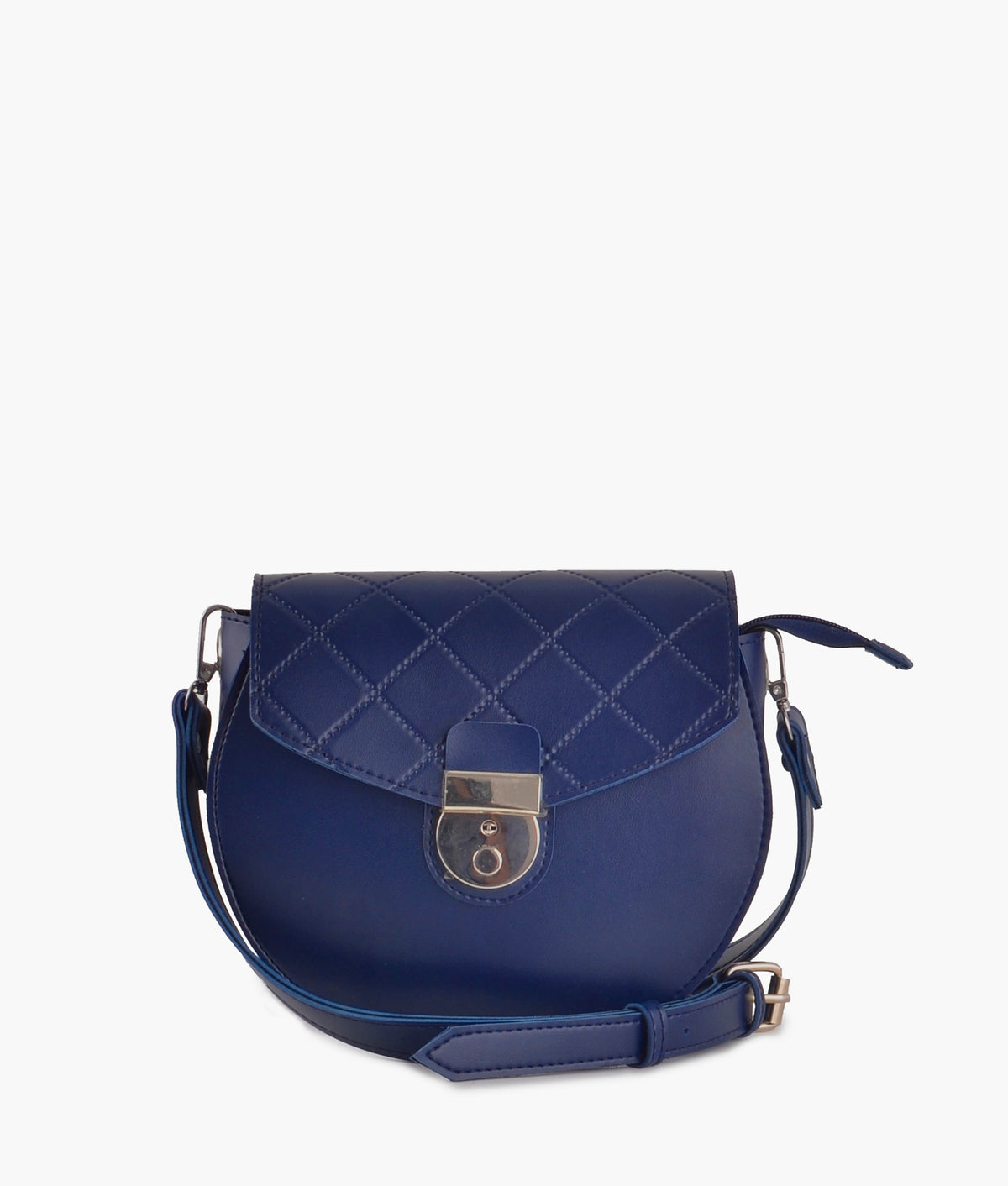 RTW Creation - Blue saddle bag with front lock