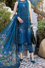 Voyage A Luxe by Maria B Unstitched 3 Piece Luxury Lawn Suit-D-2415-A