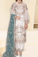 Kashish by Ramsha Unstitched 3 Piece Weightless Chiffon Vol-01 Suit-k-105