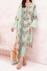 Mashaal by Ramsha Unstitched 3 Piece Luxury Lawn Vol-07 Suit-L-708
