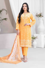Lakeesha By Tawakkal Stitched 3 Piece Emb Lawn Suit-D-2830