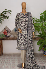 Vital Prints By HZ Unstitched 3 Piece Digital Printed Lawn Suit-VPS-07-UNS