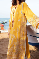 Zaha Unstitched 3 Piece Spring Summer Lawn Suit-ZL23-01-B