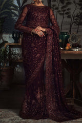 La Rosella by Zarif Unstitched 3 Piece Luxury Formals Collection'2023-ZLR-06-Carmine