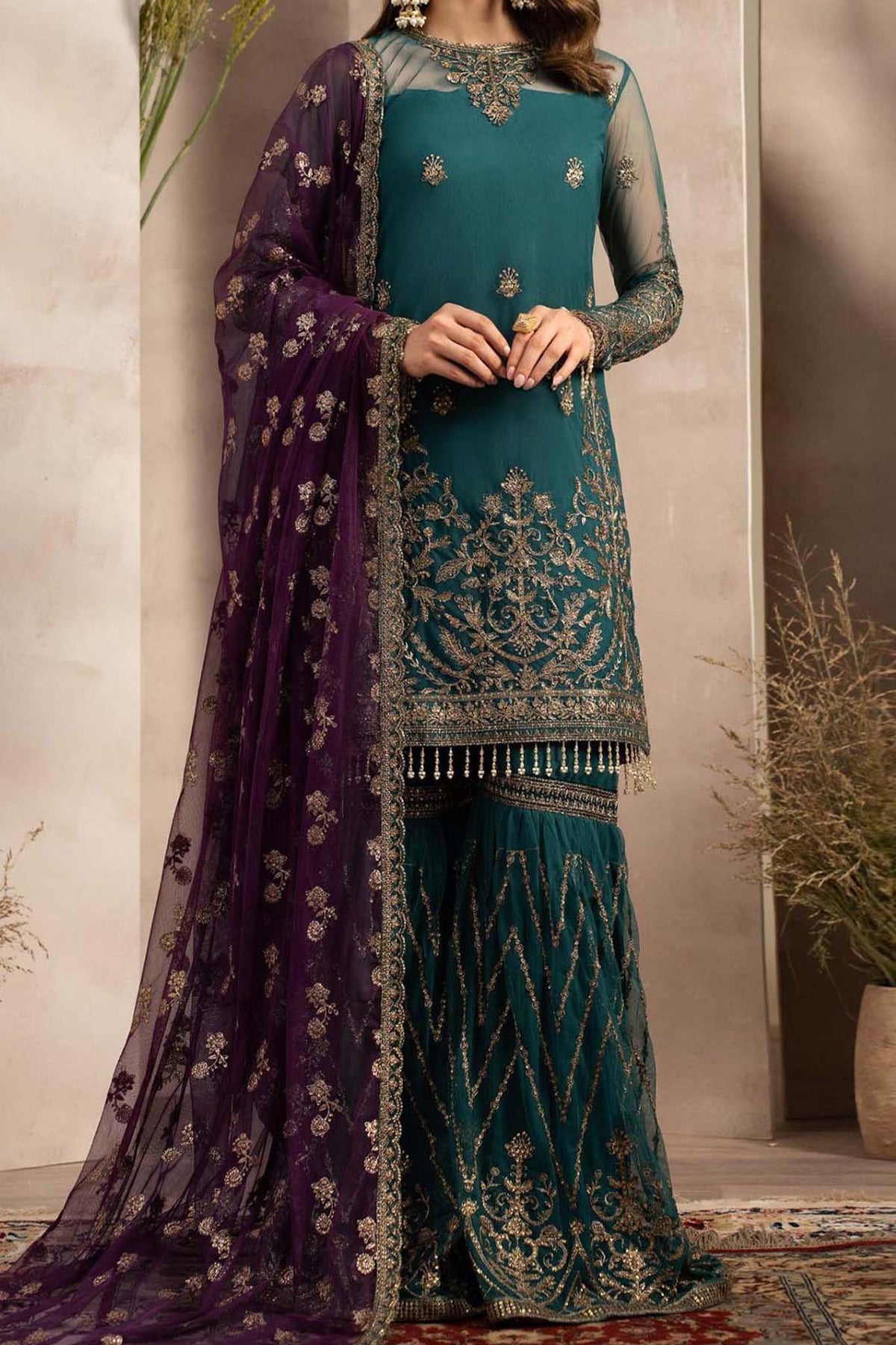 Naqsh by Zarif Unstitched 3 Piece Festive Formals Collection'2023-ZRN-06-Elise