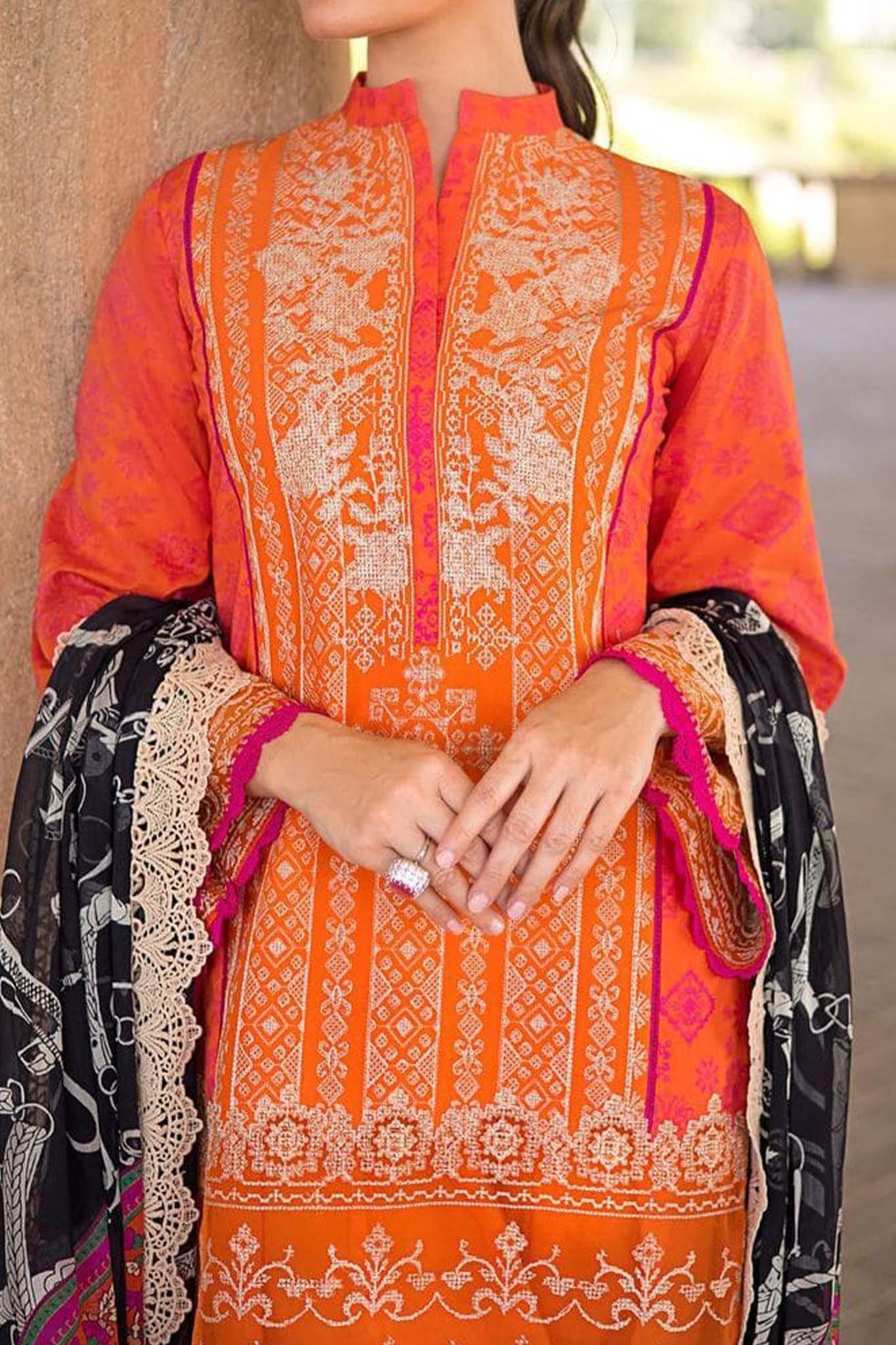Zainab Chottani Unstitched 3 Piece Eid Luxury Lawn Collection'2023-ZC-07-B