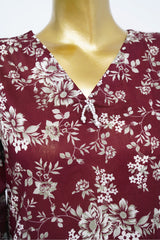 Bin Saeed Stitched 3 Piece Exclusive Printed Lawn Vol-13 Suit-LSM-3245-MAROON
