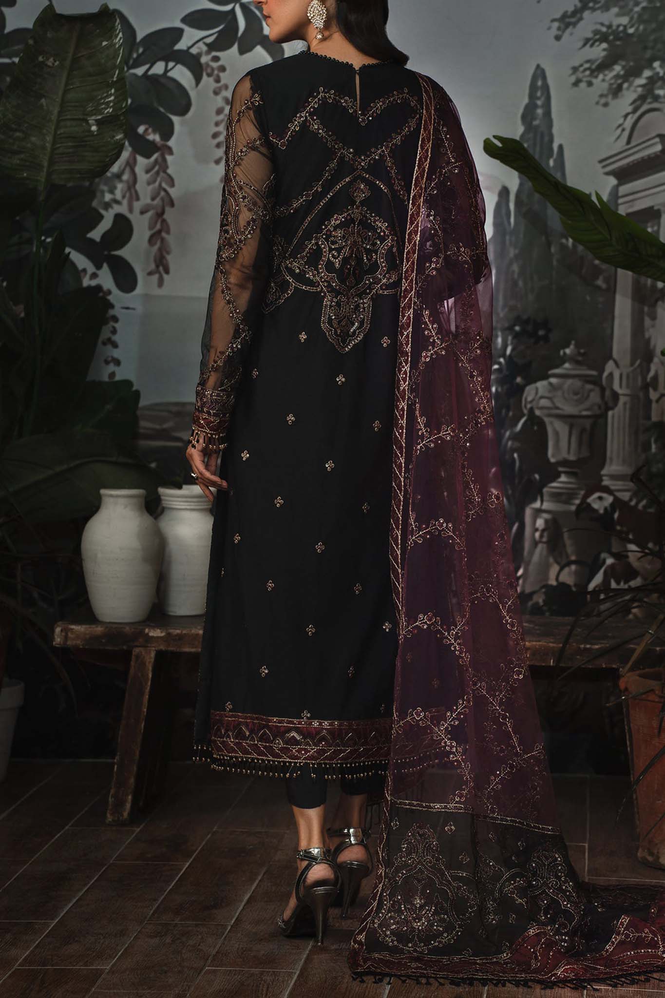 La Rosella by Zarif Unstitched 3 Piece Luxury Formals Collection'2023-ZLR-04-Night Glow