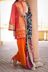 Zainab Chottani Unstitched 3 Piece Eid Luxury Lawn Collection'2023-ZC-07-B
