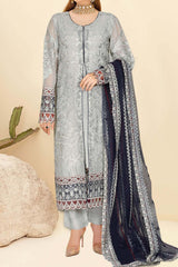 Kashish by Ramsha Unstitched 3 Piece Weightless Chiffon Vol-01 Suit-k-102