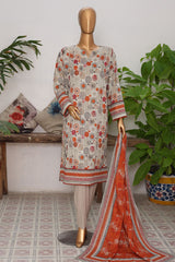 Vital Prints By HZ Unstitched 3 Piece Digital Printed Lawn Collection'2025-VPS-06-UNS