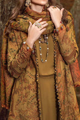 Maria B Unstitched 3 Piece Emb Linen Suit-DL-1110