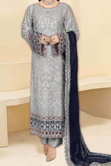 Kashish by Ramsha Unstitched 3 Piece Weightless Chiffon Vol-01 Suit-k-102