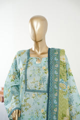 Bin Saeed Stitched 3 Piece Exclusive Printed Lawn Vol-09 Suit-LSM-2941-FEROZI