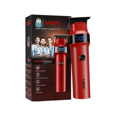 VGR-V-987 Professional Digital Display Turbo function 7000RPM Zero Gapped Cordless Pro Self Haircut Hair Clipper Beard trimmer Stainless steel & Ceramic Blade