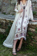 Aylin By Republic Unstitched 3 Piece Emb Lawn Summer Suit-D-01-B-Muguet
