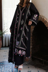 Aylin By Republic Unstitched 3 Piece Emb Lawn Summer Suit-D-01-A-Muguet