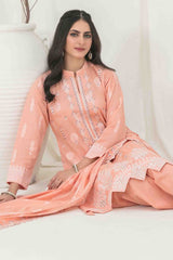 Gulshanara By Tawakkal Unstitched 3 Piece Emb Broshia Banarsi Lawn Vol-03 Suit-D-2563