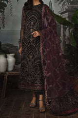 La Rosella by Zarif Unstitched 3 Piece Luxury Formals Collection'2023-ZLR-04-Night Glow