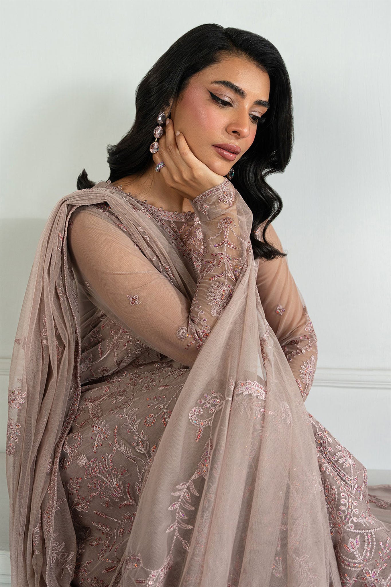 Inara By Zarif Unstitched 3 Piece Formals Collection'2025-ZRI-06-Hayda