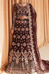 Fleur De Lis Ayzel by Afrozeh Unstitched Luxury Chiffon Suit-06-Camellia