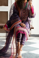 Iris by Jazmin Unstitched 3 Piece Spring Summer Lawn Collection'2023-07-Alpenrose