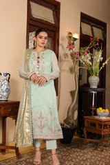 Zarq Barq by Asim Jofa Unstitched 3 Piece Eid Lawn Suit-AJZB-21