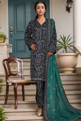 Bin Saeed Stitched 3 Piece Exc Printed Lawn Vol-05 Drop-02 Suit-NSM-2339-Blue