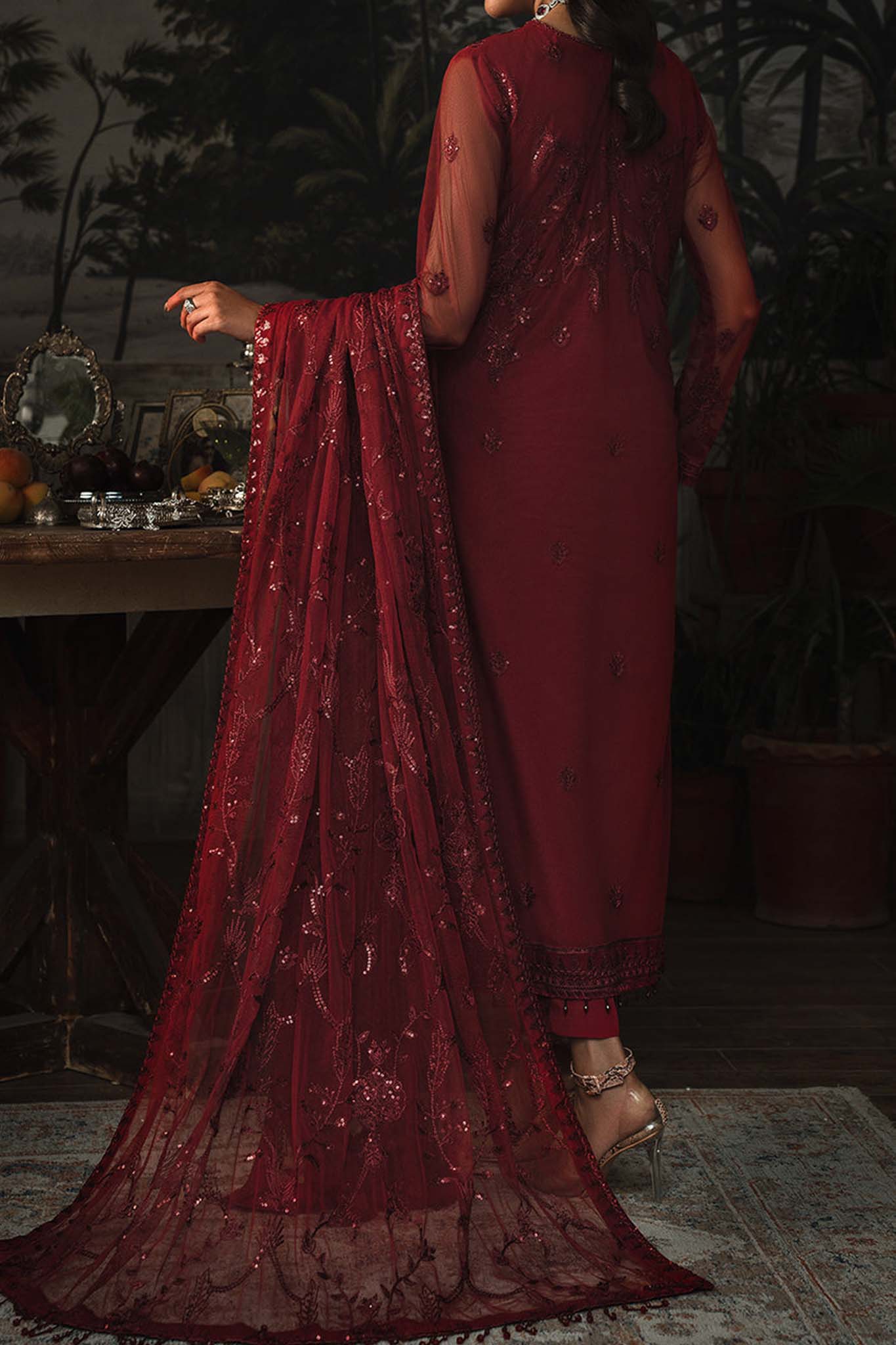 La Rosella by Zarif Unstitched 3 Piece Luxury Formals Collection'2023-ZLR-01-Marlene